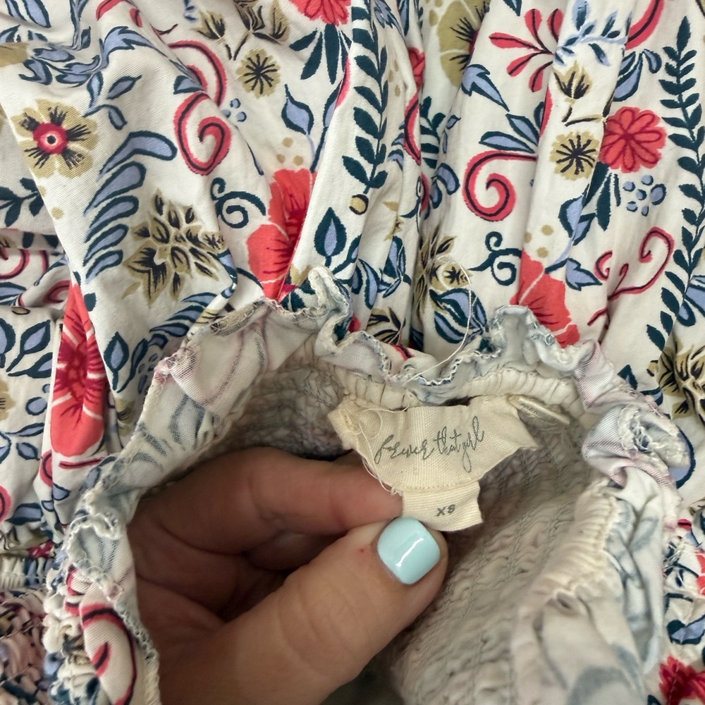 By Anthropologie Forever That Girl Ruffle Tube Mini Dress size xs - Picture 5 of 10